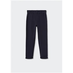 Pantalón recto cintura elástica -  Niño | MANGO OUTLET España
