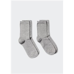 Pack 2 calcetines lisos -  Niño | MANGO OUTLET España