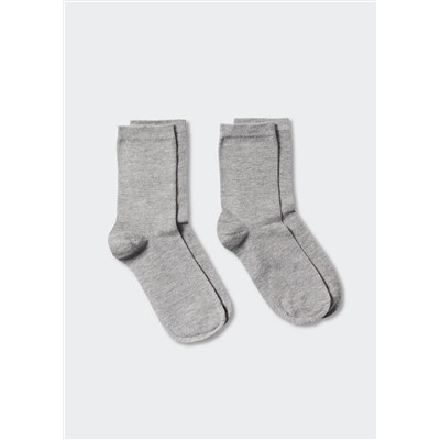 Pack 2 calcetines lisos -  Niño | MANGO OUTLET España