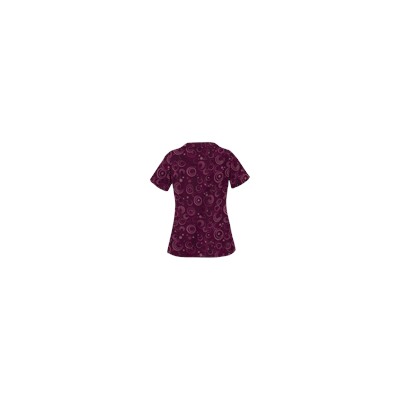 UA Total Eclipse Wine Scallop Neck Top