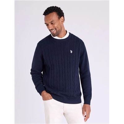 CABLE CREW NECK SWEATER