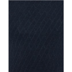 Lacivert Melanj Slim Fit Balıkçı Yaka Triko Kazak