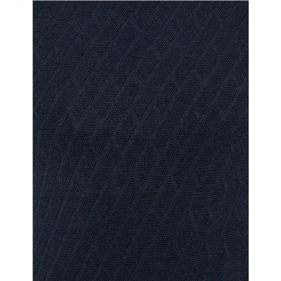 Lacivert Melanj Slim Fit Balıkçı Yaka Triko Kazak