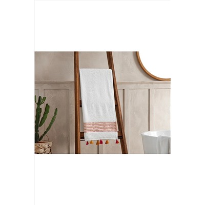 English Home Vivid Pamuklu Püsküllü Banyo Havlusu 70x140 Cm Ekru 10038809