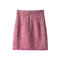 Falda recta Rosa