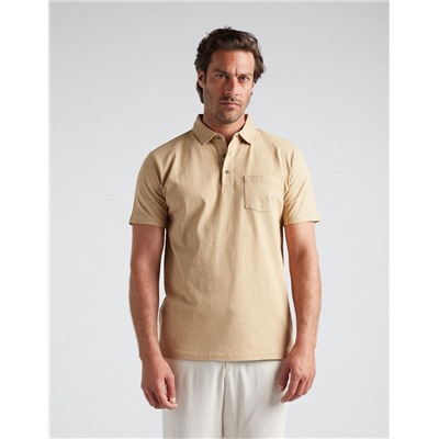 Polo, Men, Light Beige