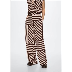 Pantalón fluido estampado -  Mujer | MANGO OUTLET Melilla