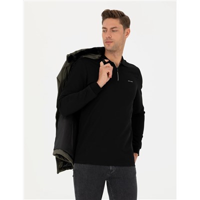 Siyah Regular Fit Sweatshirt
