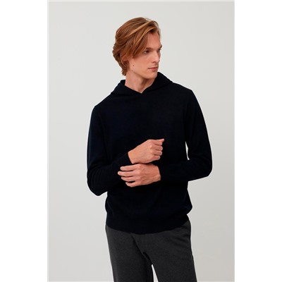 Sudadera de lana y cachemir Azul marino