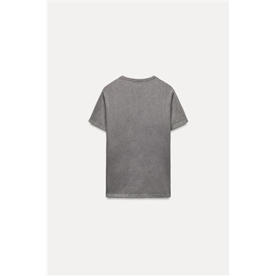 FADE-EFFECT BEAR PRINT T-SHIRT