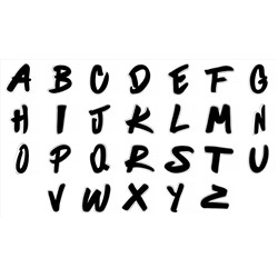 DIY ALPHABETS NIMICKS BLACK