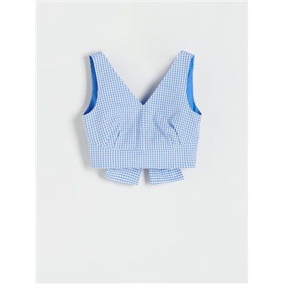 Kariertes Oberteil aus Gingham