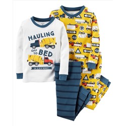 4-Piece Snug Fit Cotton PJs