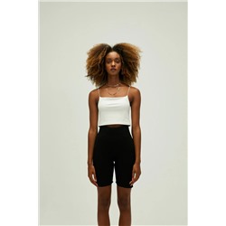 Bad Bear, Vinyasa Crop-top Off-white Beyaz Kadın Atlet