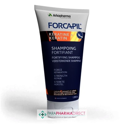 ArkoPharma Forcapil Keratine+ - Shampooing Fortifiant 200 ml