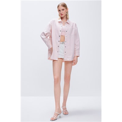 Sobrecamisa vaquera Rosa