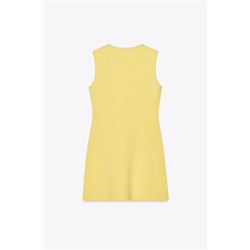 IRREGULAR BUTTON KNIT DRESS