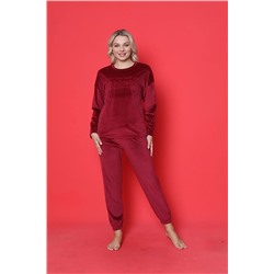 AHENGİM Woman Genç Pijama Takımı Fransız Kadife Proud Baskılı Paça Lastikli Mevsimlik W20422249 1-2-10001185