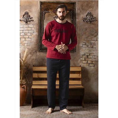 SUDE HOME WEAR Standart Kalıp Erkek Pijama Takımı, ERCAN                                            
                                            Standart Kalıp Erkek Pijama Takımı