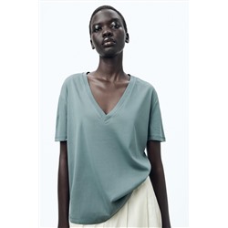 MINIMALIST MERCERISED THREAD T-SHIRT