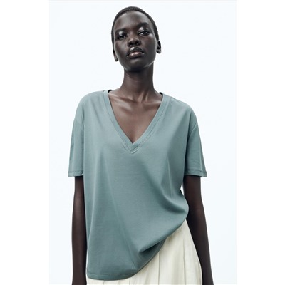 MINIMALIST MERCERISED THREAD T-SHIRT