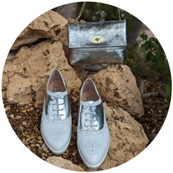 BDA · 6180 Blanco+PELLE-007-17 plata АКЦИЯ