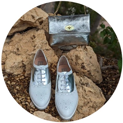 BDA · 6180 Blanco+PELLE-007-17 plata АКЦИЯ