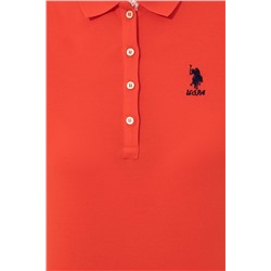 Kadın Kırmızı Basic Polo Yaka Tişört