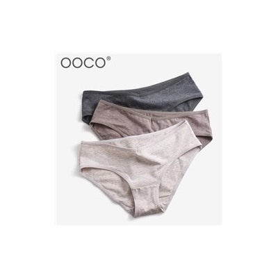 Трусики OOC*O из чистого хлопка, антибактериальные и дышащие. Набор из 3х штук