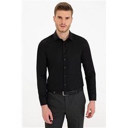 Pierre Cardin Siyah Slim Fit Oxford Gömlek G021SZ004.000.1242675