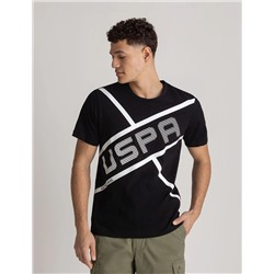 USPA LINEAR GRAPHIC JERSEY T-SHIRT