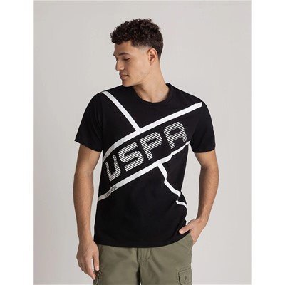 USPA LINEAR GRAPHIC JERSEY T-SHIRT