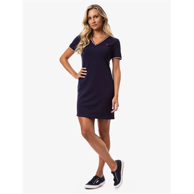 PONTE V-NECK DRESS