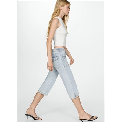 Jeans capri rectos