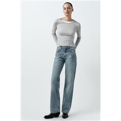 TRF WIDE-LEG MID-RISE FULL LENGTH JEANS