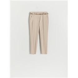 Zigarettenhose mit Gürtel
