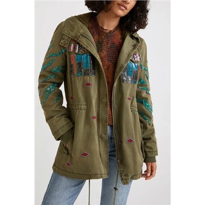 Parka militar capucha