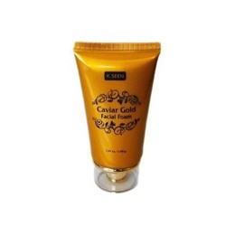 Очищающая пенка для лица с икрой, коллагеном и золотом K.Seen 80 гр / K.Seen Caviar Gold Facial Foam 80 gr