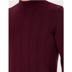 Bordo Slim Fit Kazak