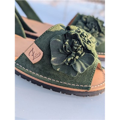 Испанские абаркасы от AB.ZAPATOS · 3206 lazo verde АКЦИЯ