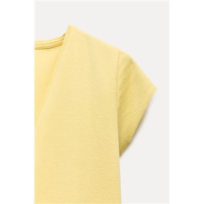 V-NECK COTTON T-SHIRT