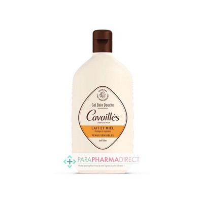 Cavaillès Gel Bain Douche - Lait et Miel - Peaux Sensibles 400 ml
