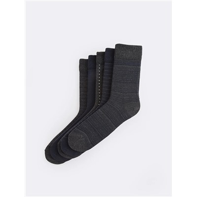 LC Waikiki Desenli Erkek Soket Çorap 5'li, LCW ACCESSORIES                                            
                                            Desenli Erkek Soket Çorap 5'li