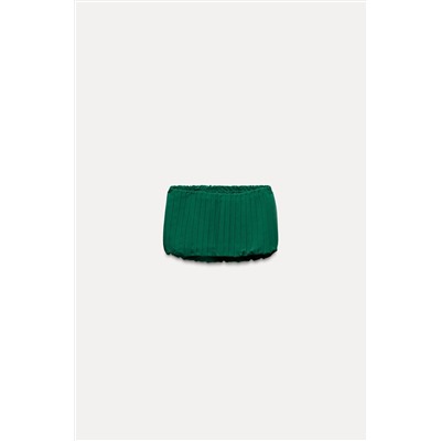 PLEATED BANDEAU TOP