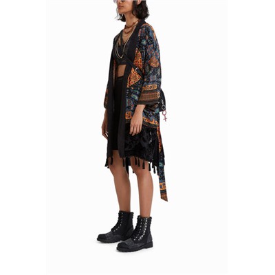 Kimono étnico borlas
