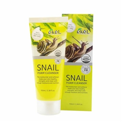[EKEL] Пенка для лица нежная МУЦИН УЛИТКИ Snail Foam Cleanser, 100 мл