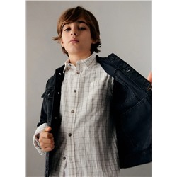 Camisa algodón cuadros -  Niño | MANGO OUTLET España
