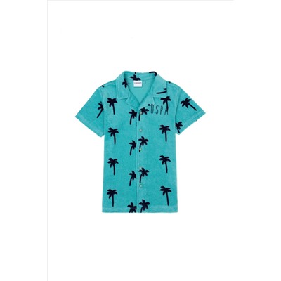 Erkek Çocuk Mint Yeşili Polo Yaka Tişört