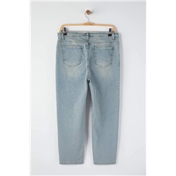 Mavi Yüksek Bel Büyük Beden Skinny Jeans TBBAW26CJ00035