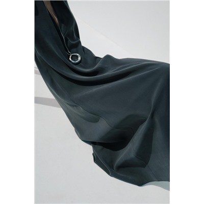 HALTER MIDI DRESS WITH TIE